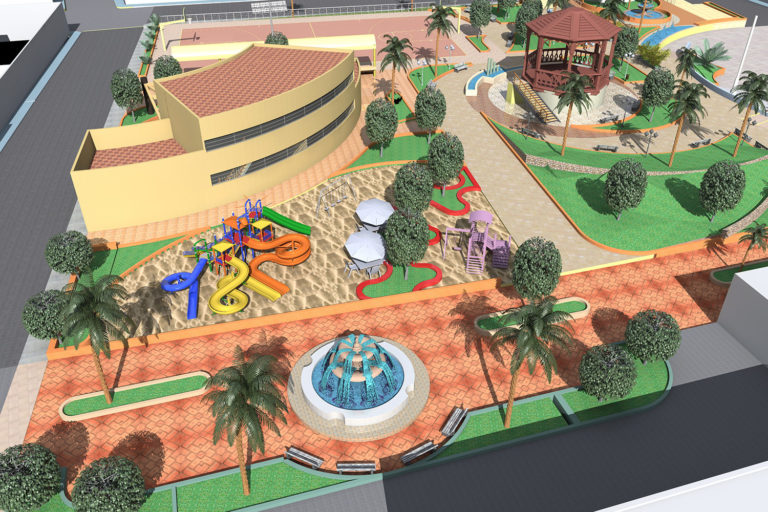 REMODELACION PARQUE MUNICIPAL ZACATEPEC OAXACA 04